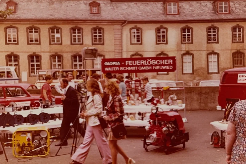 Präsentation der Produkte auf einer Veranstaltung in Neuwied.